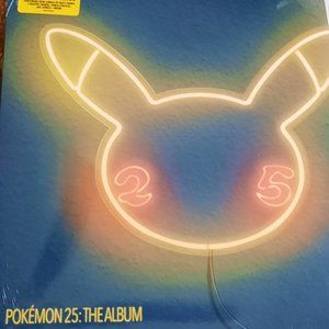 LP Pokemon 25 The Album Two Tone Vinyl Includes Poster Record Limited Edition